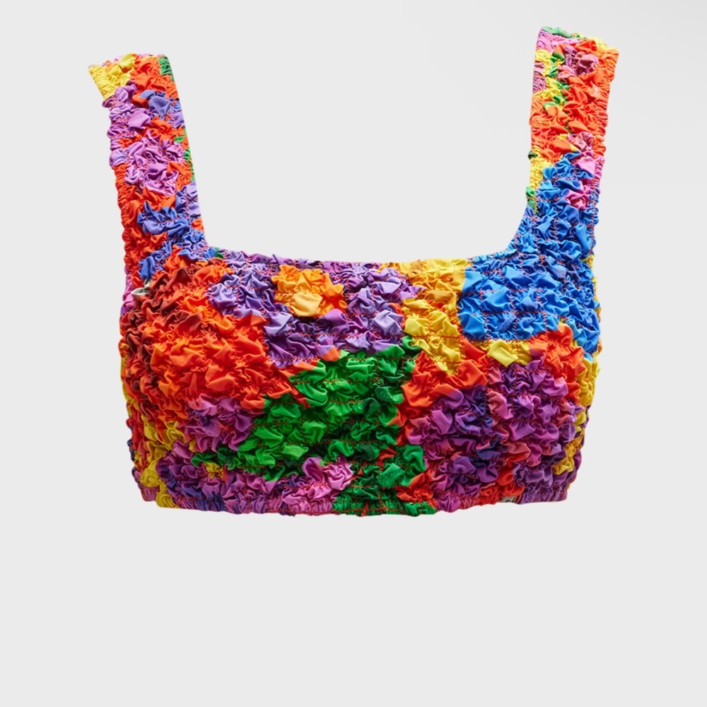 Mara Hoffman Shelly Popcorn Cropped Tank Top